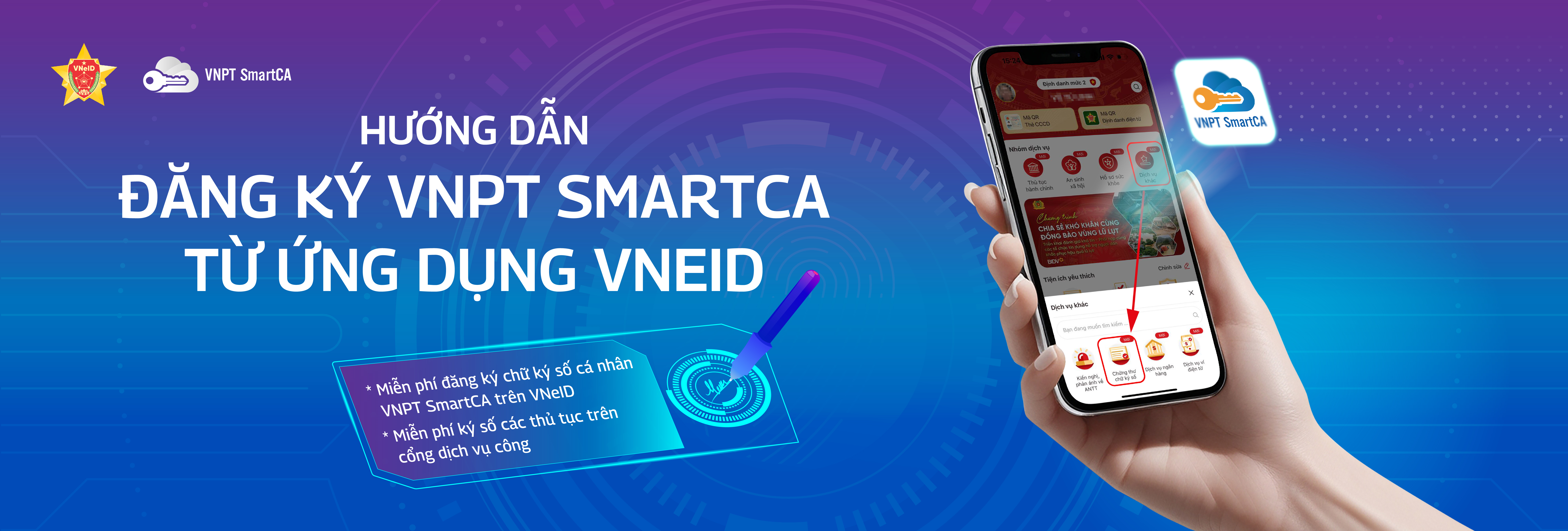 HƯỚNG DẪN ĐĂNG KÝ SMARTCA TỪ ỨNG DỤNG VNEID