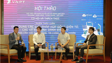 VNPT CUNG CẤP NHIỀU GIẢI PHÁP SỐ CHO KHỐI NGÂN HÀNG, TÀI CHÍNH, BẢO HIỂM