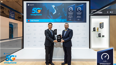 VinaPhone xác lập vị thế Mạng 5G tốt nhất Đông Nam Á tại MWC 2026