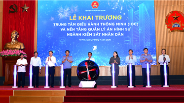 VNPT ĐỒNG HÀNH XÂY DỰNG, KHAI TRƯƠNG IOC VÀ NỀN TẢNG QUẢN LÝ HÌNH SỰ NGÀNH KIỂM SÁT NHÂN DÂN