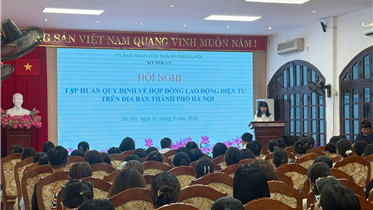 VNPT ĐỒNG HÀNH CÙNG SỞ NỘI VỤ HÀ NỘI THÚC ĐẨY TRIỂN KHAI HỢP ĐỒNG LAO ĐỘNG ĐIỆN TỬ