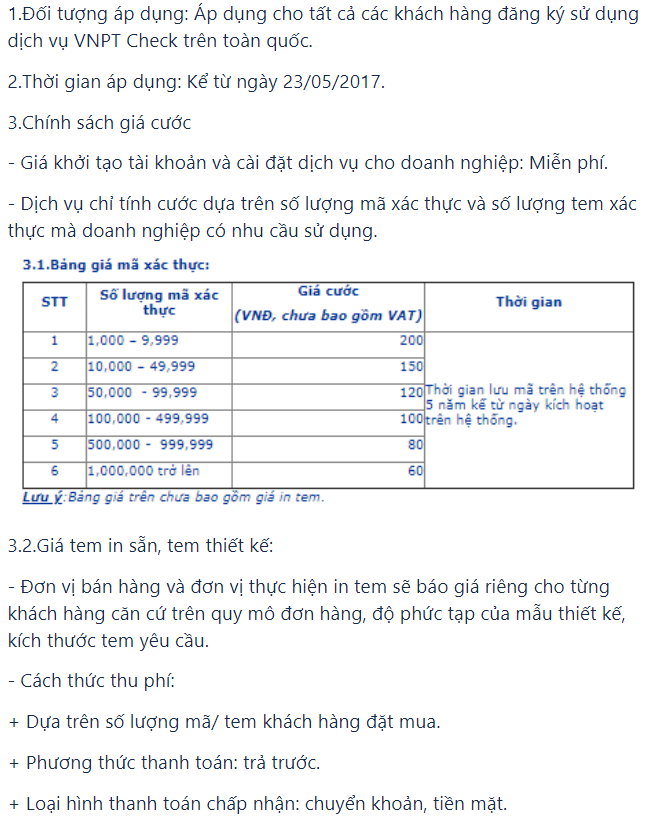 Xác thực hàng hóa - VNPT Check