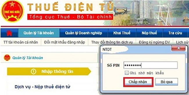 Nhập mã PIN để tiếp tục